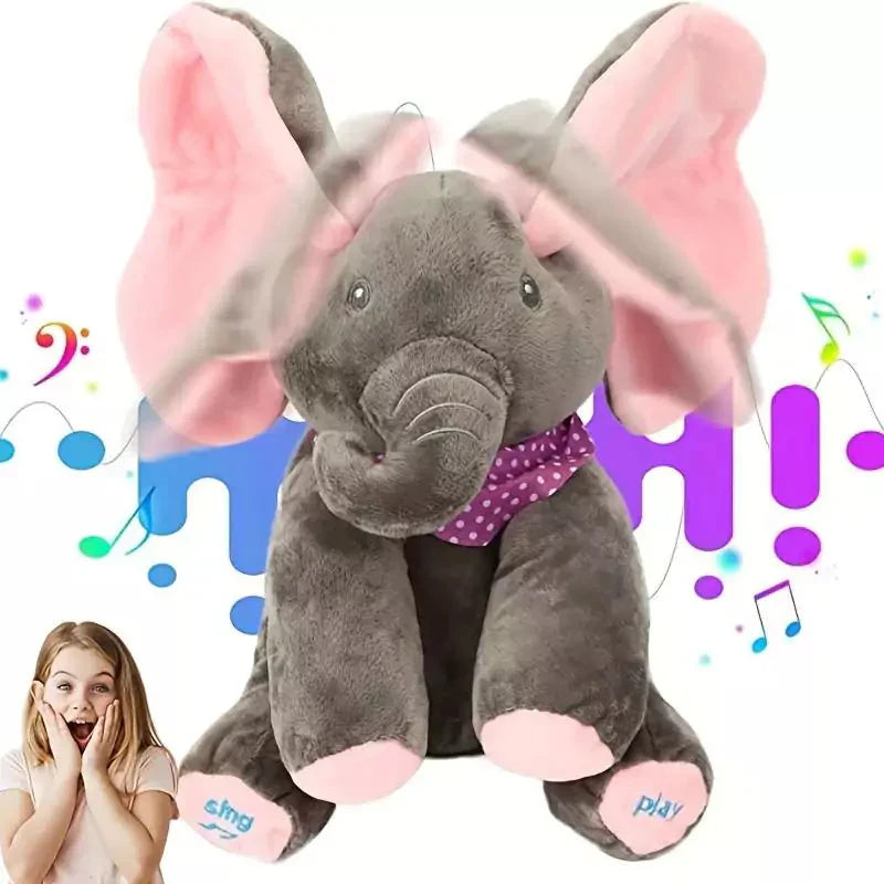 Éléphant en Peluche qui Chante et Interagit