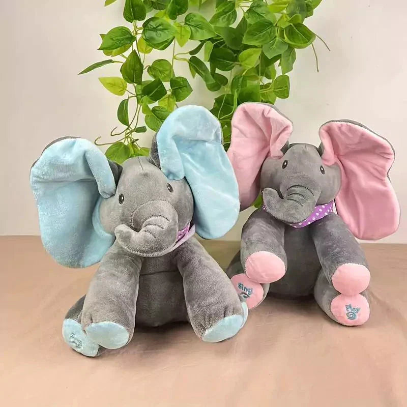 Éléphant en Peluche qui Chante et Interagit