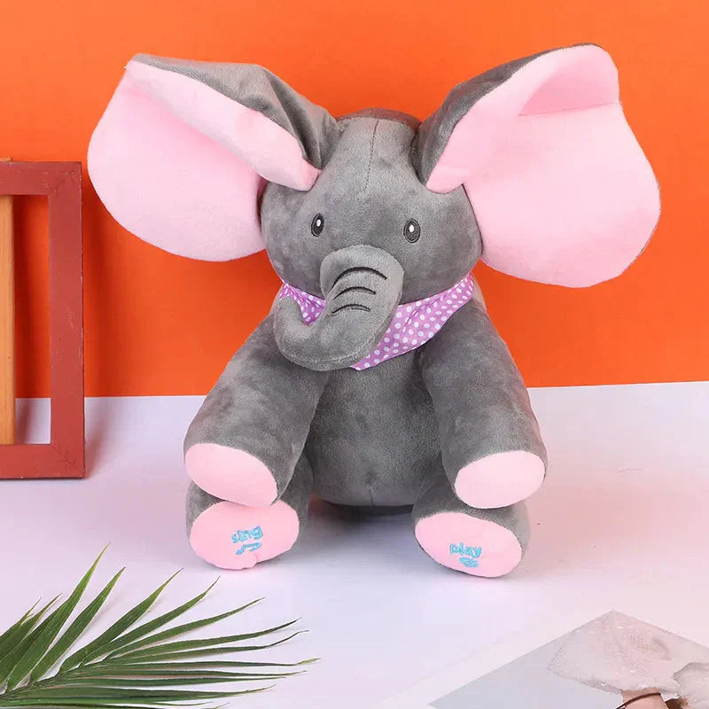 Éléphant en Peluche qui Chante et Interagit