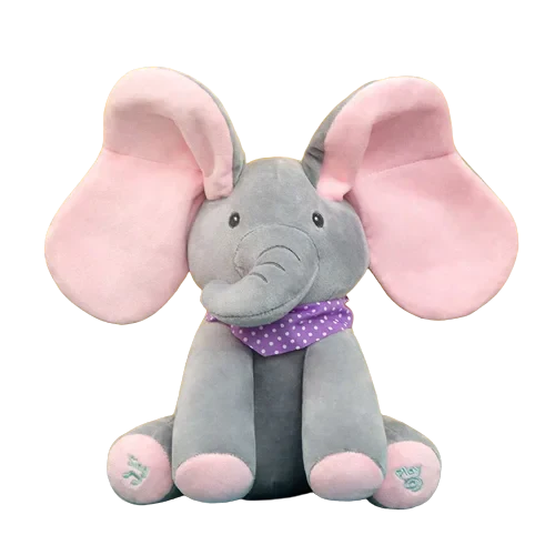 Éléphant en Peluche qui Chante et Interagit